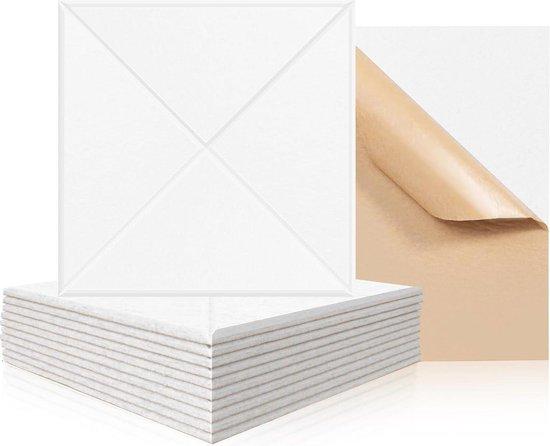 OEM Akustisches Wandpaneel - Selbstklebend - Weiß - 30 x 30 x 1 cm - Kammerschallreduktion 2026