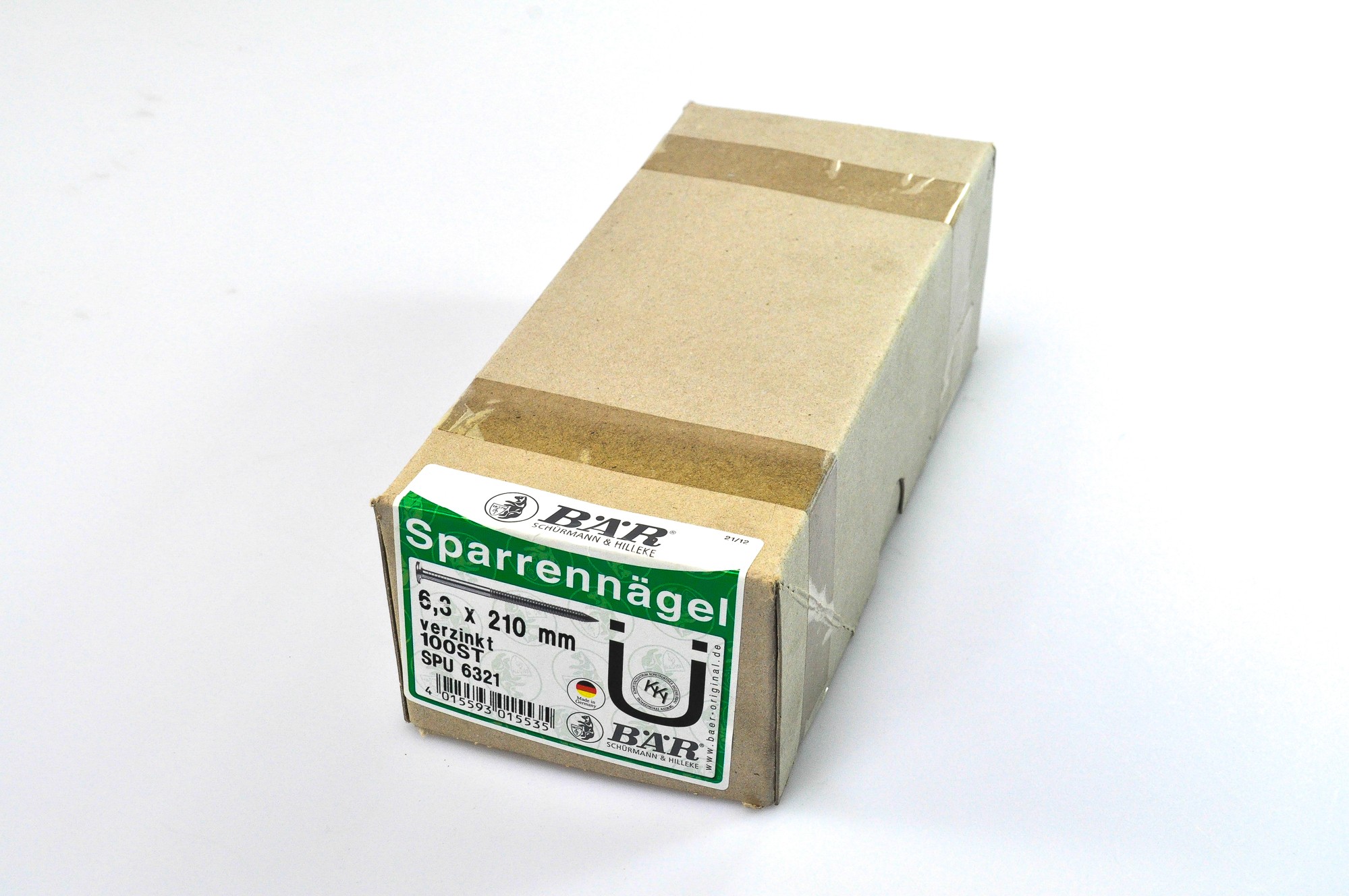 BÄR Schürmann & Hilleke Bär SPARRENN.SPU-VZ- Sparrennägel 6321 6.3x210 A 100st u055b1