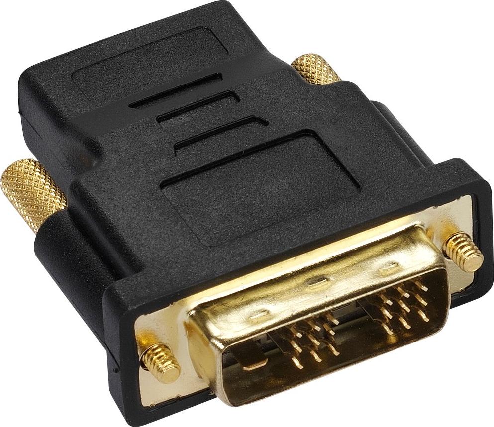 ViVanco™HDMI-zu-DVI-Adapter - Schwarz VVVDVIHDMIMFG