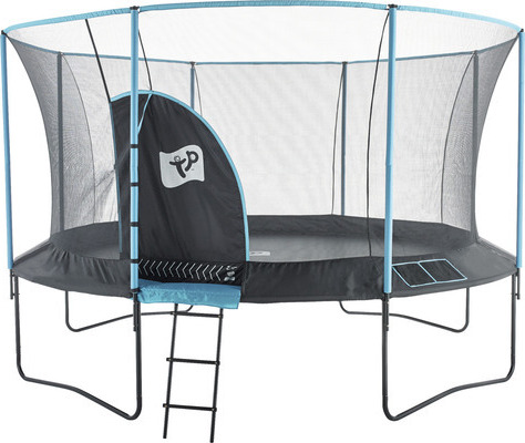 TP Toys trampolína "Genius" s bezpečnostnou sieťou modrá / čierna Ø 427 cm