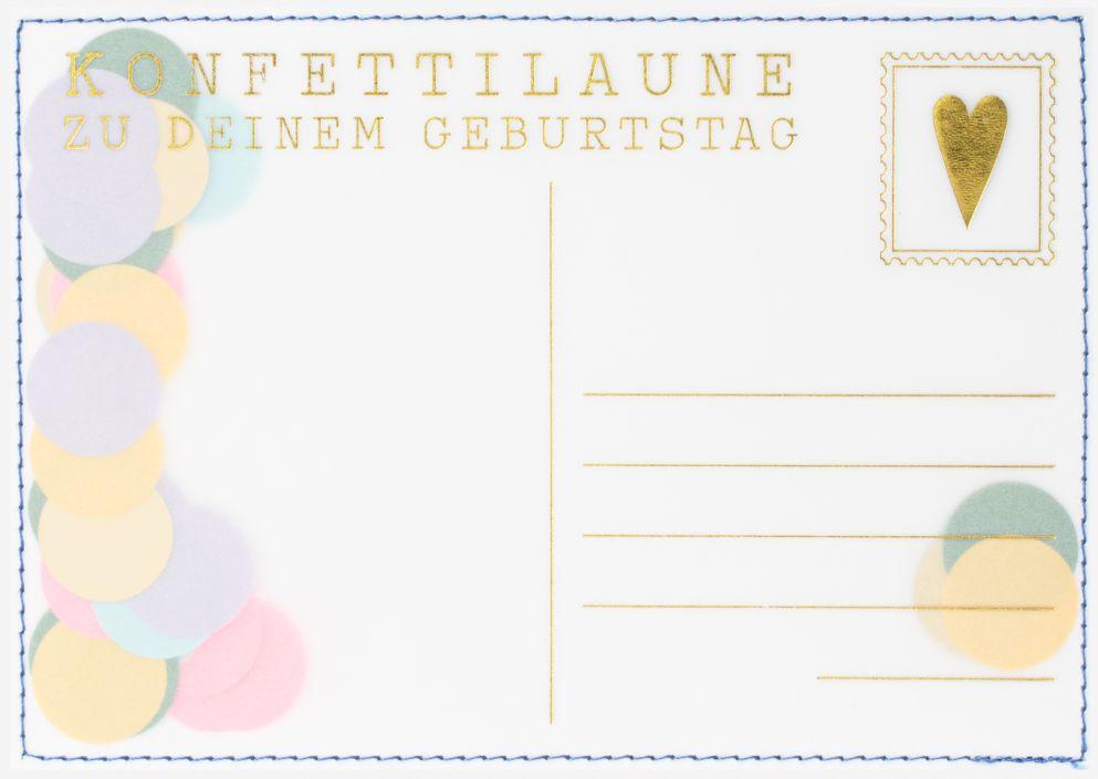 räder Karte Konfettipost "Konfettilaune" 17577