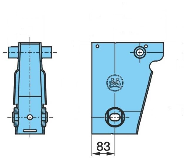 BPW Federbock 05.375.44.22.0 258mm 9,91kg 070.499