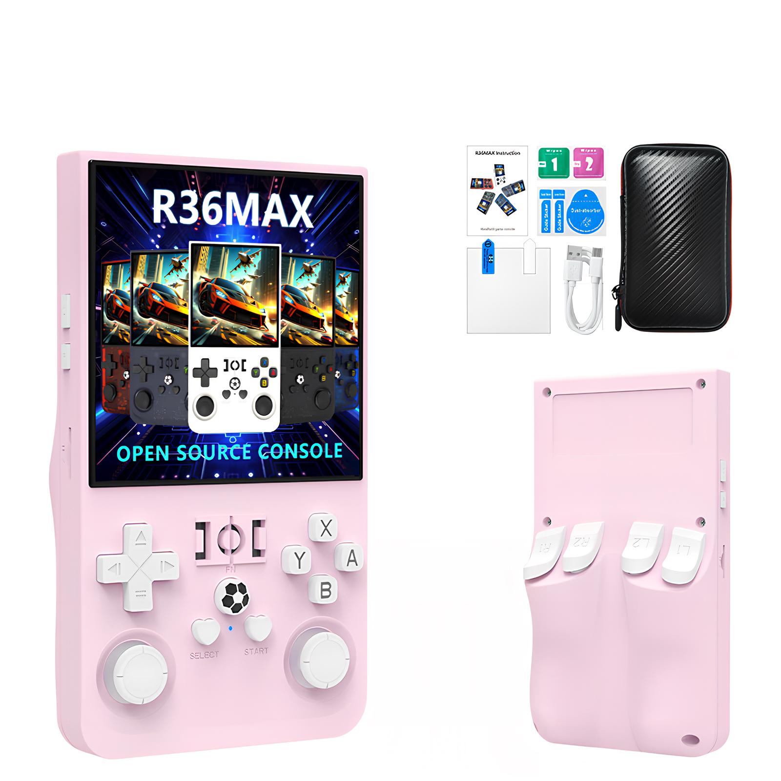 ANTCOOL Retro-Handheld-Konsole R36MAX - über 18.000 klassische Spiele, 4,0-Zoll-IPS-Display, Linux, 64 GB Speicher 720 x 720 Auflösung