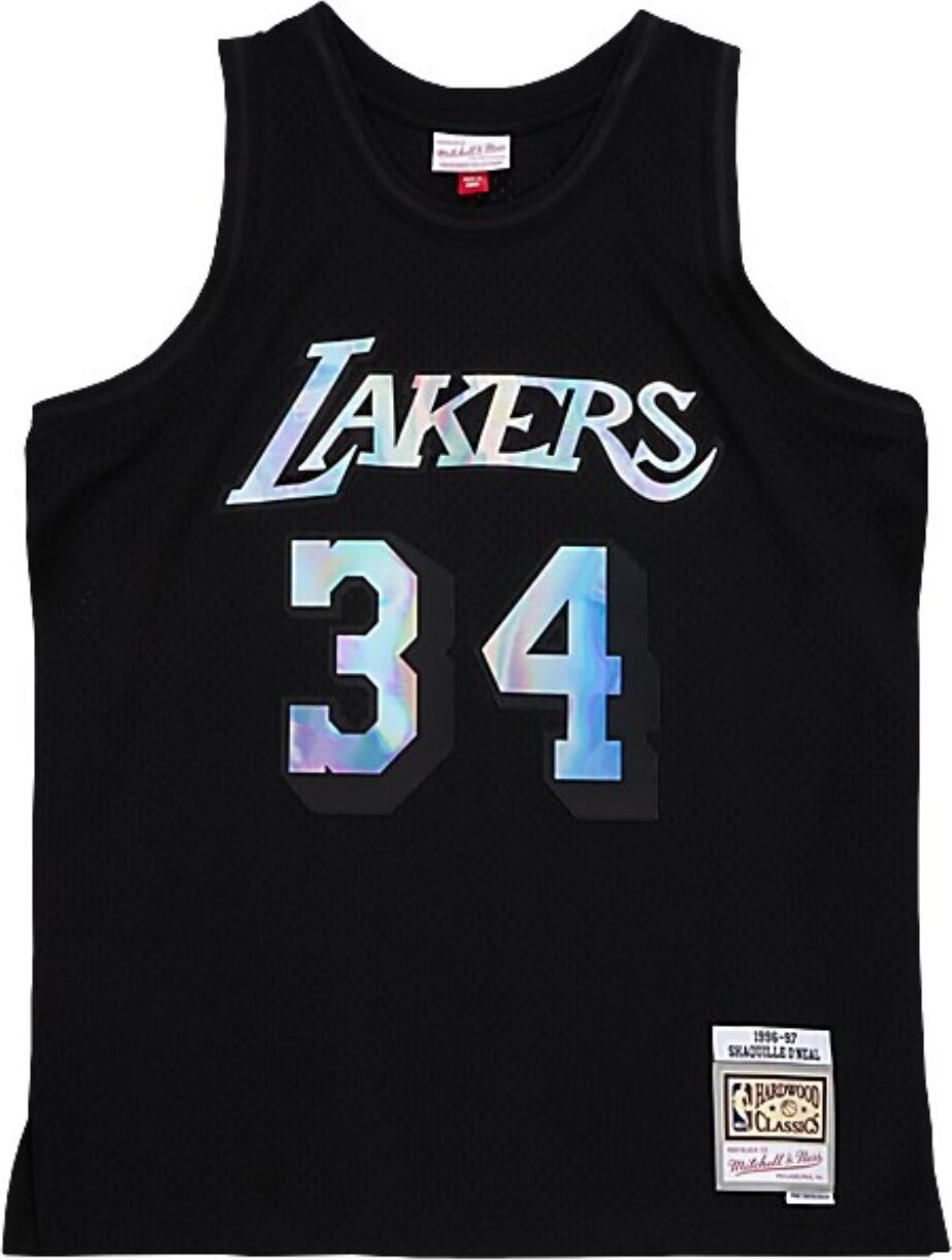 Hemd Mitchell & Ness & schillerndes Swingman-Trikot von Shaquille O'Neal, Los Angeles Lakers SMJYLF19035LALBLCK96SON