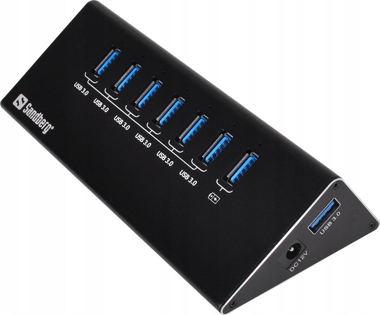 SANDBERG USB 3.0 Hub 7 portov - Hub - 7 x SuperSpeed USB 3.0