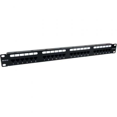 Panel de UTP 19" PHASAK Cat. 6A Dual 24 Ports 1U - Konnektivität de leistungsstark, bis zu 10 Gbps, kompakt, ideal für strukturierte Netzwerke PU 2421
