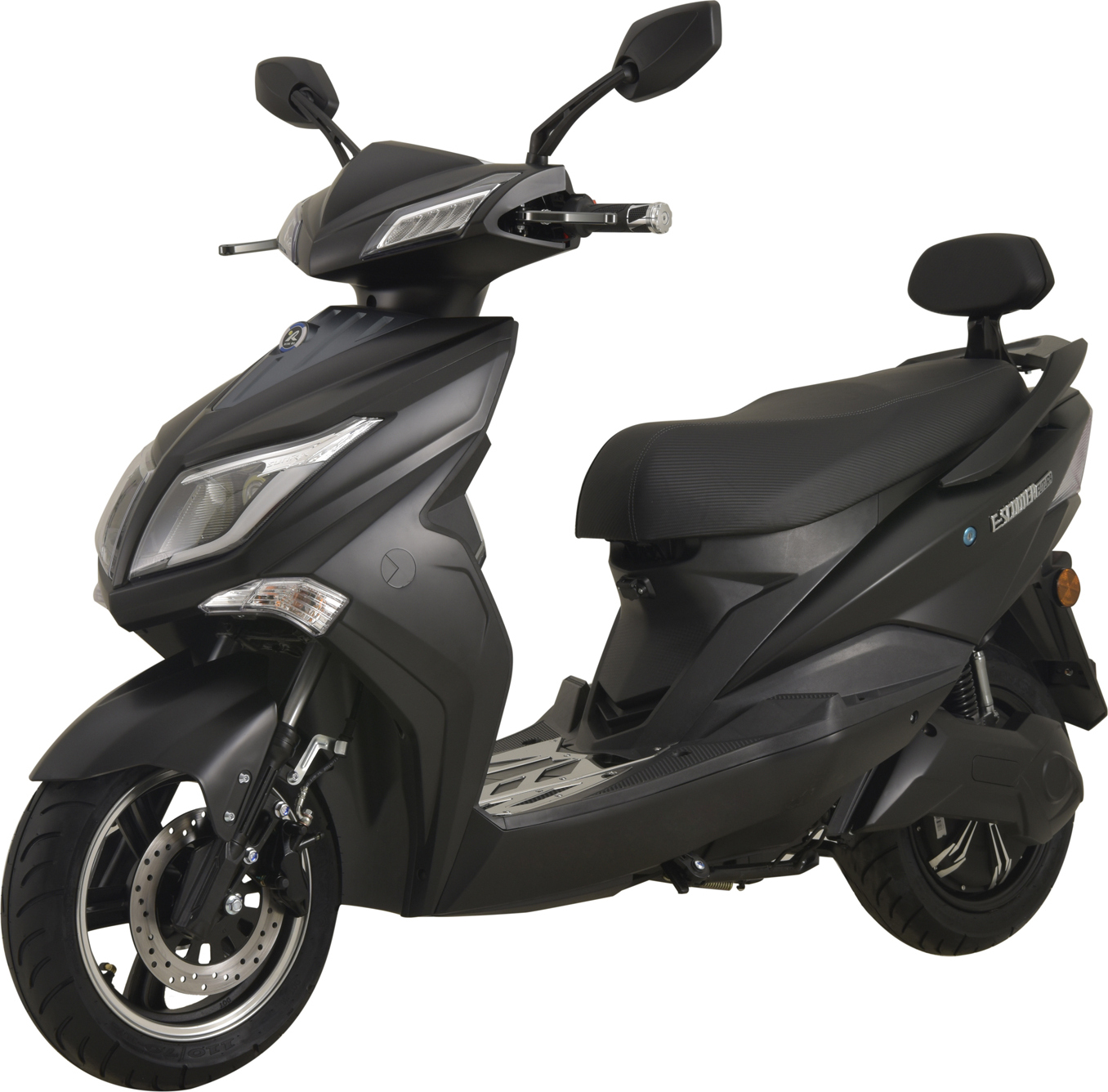 Elektroroller Futura Elektroroller Hawk 45 km/h Blei-Gel-Akku Roller E-Roller E-Scooter 3000 Watt Schwarz