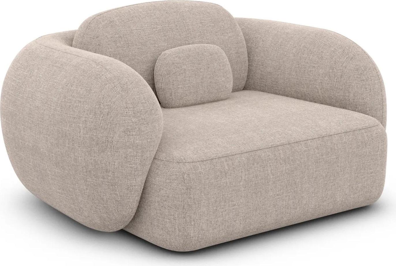 Strukturstoff Sessel Mira Beige