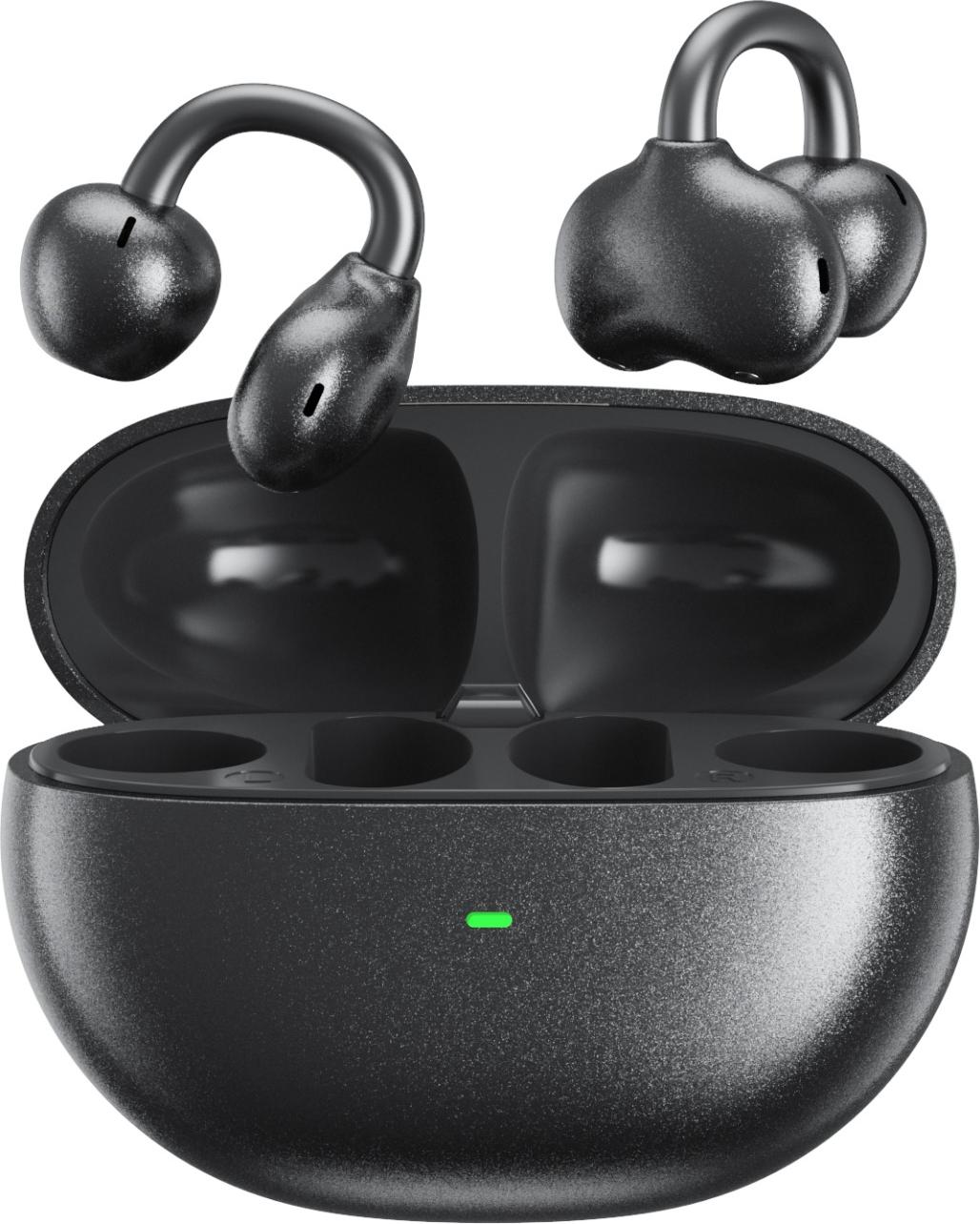 INF Ohrclip Bluetooth Kopfhörer: Bequemer Sitz, HiFi Klang, Lange Akkulaufzeit Schwarz 390527