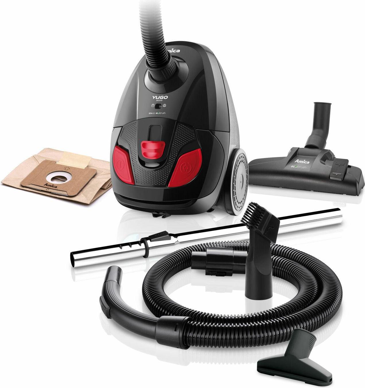 Vysávač S Vreckom Amica Vm1043 900W Epa12 Parkety Čalúnenie 2L Kontrola