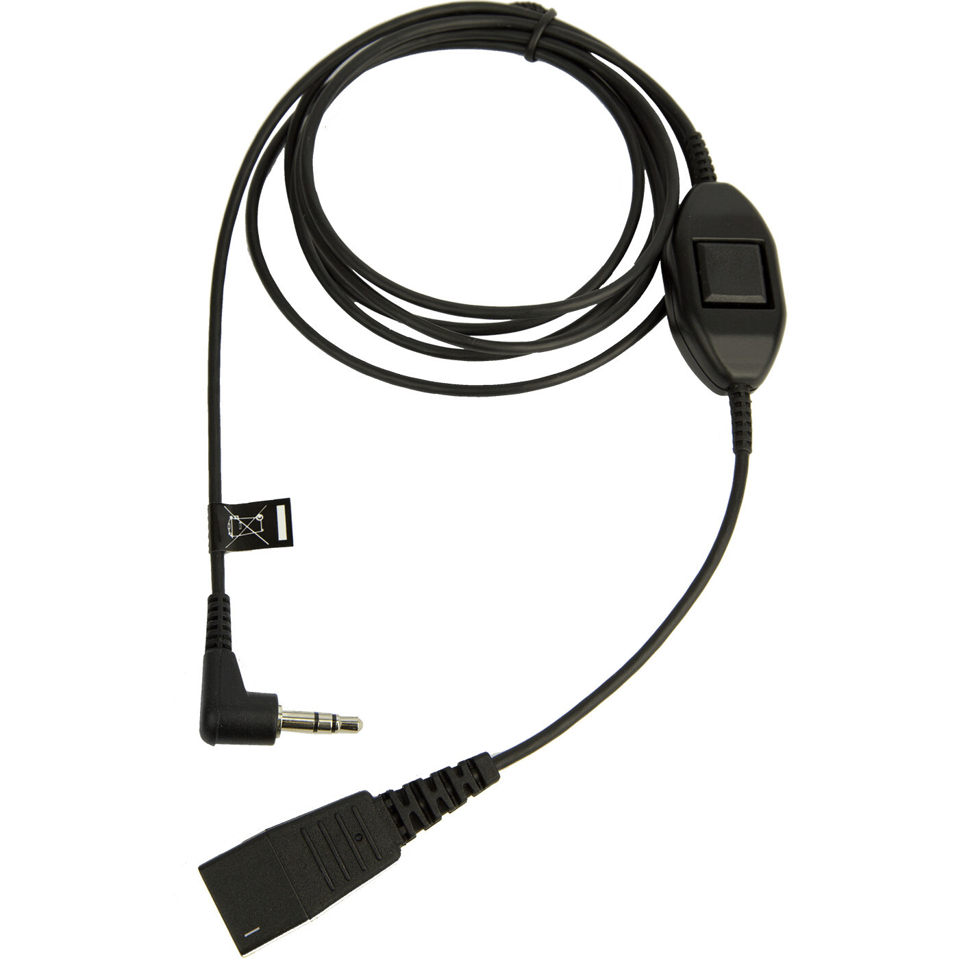 Jabra YOU'RE ON JABRA Anschlusskabel QD auf 3,5mm Klinke m. Rufannahmetaste 8735-019