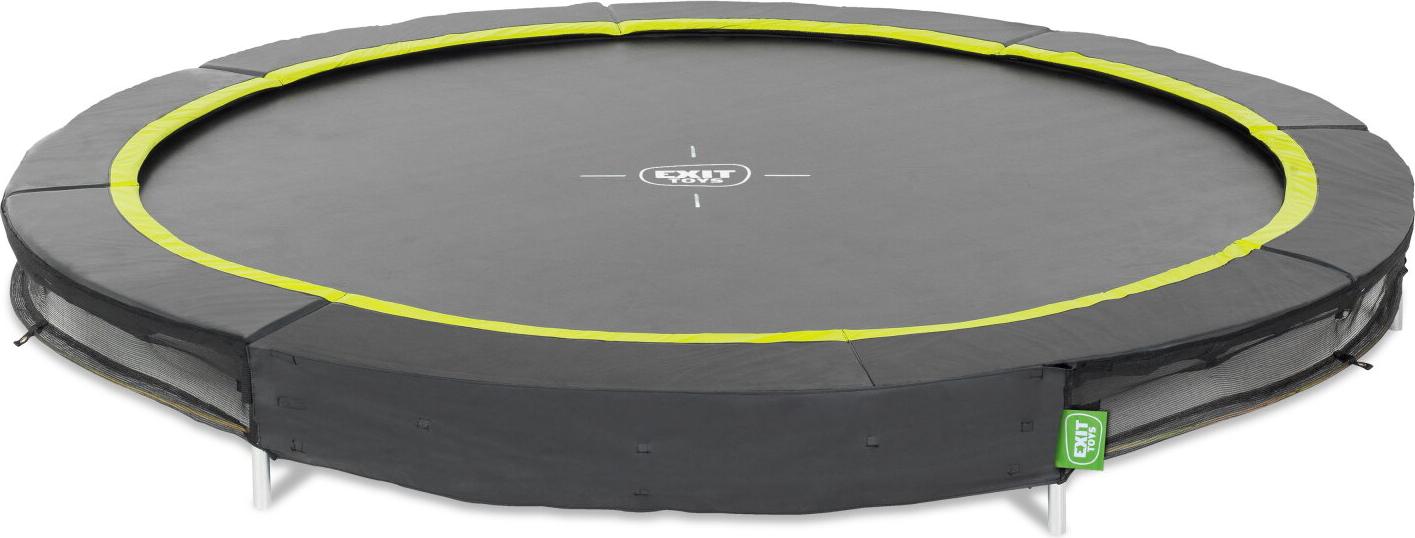 EXIT Silhouette športová trampolína ø244 cm, trampolína na zem, okrúhla, pre deti, čierna
