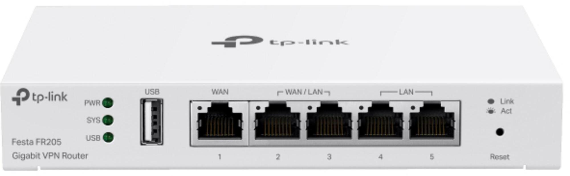 TP-Link Festa FR205 Kabelrouter 10 Gigabit Ethernet, 100 Gigabit Ethernet, Gigabit Ethernet Weiß