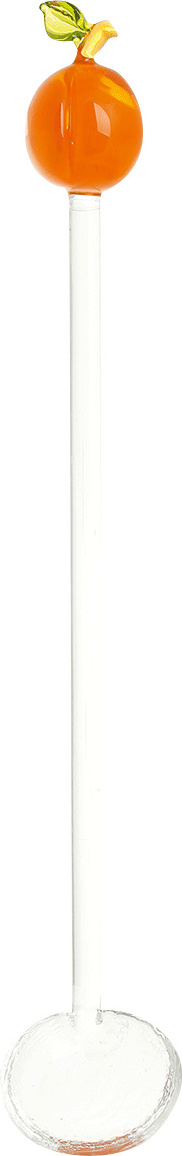 Farbglashütte Lauscha Marmeladenlöffel »Aprikose«.