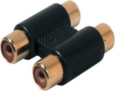 Kabelbude.eu 2 Cinchbuchsen / 2 Cinchbuchsen, vergoldet