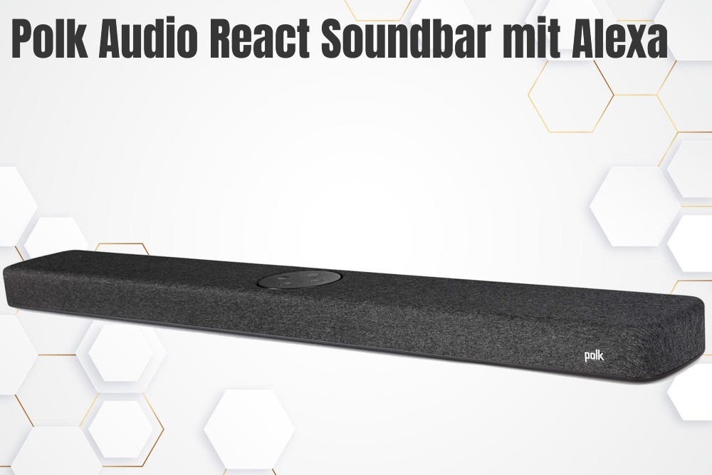 Polk Audio React Soundbar s Alexou, čierny