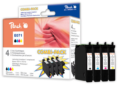 PEACH Epson Stylus E071, D78, Combi-Pack, T0711-T0714, PEA,FW