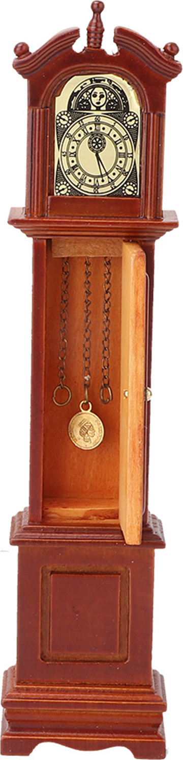 Cocosity Puppenhaus-Zubehör,Puppenhaus-Bodenuhr,Puppenhaus-Uhr,Puppenhaus-Bodenuhr Spielzeug,1:12 Puppenhaus-Zubehör