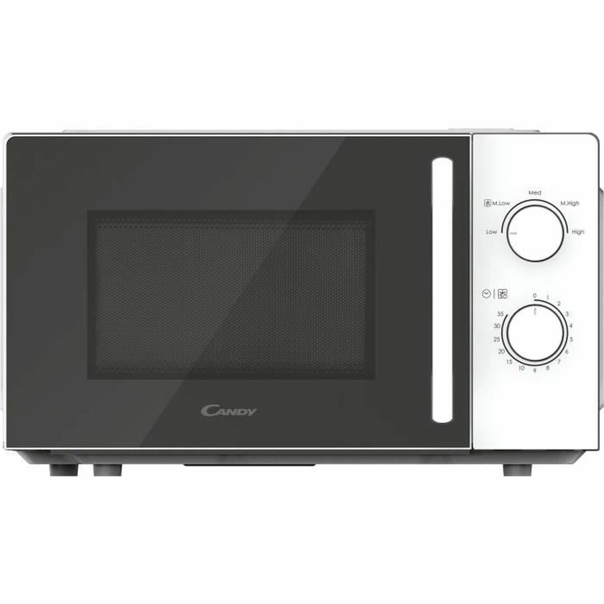 Candy Idea CMW20SMWLI, Arbeitsplatte, Solo-Mikrowelle, 20 l, 700 W, Drehregler, Weiß 38001015