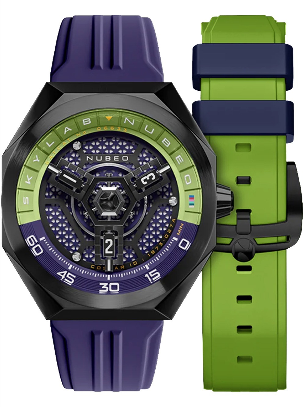 Nubeo NB-6083-0B Herrenuhr Skylab Automatik Limited 48mm 10ATM