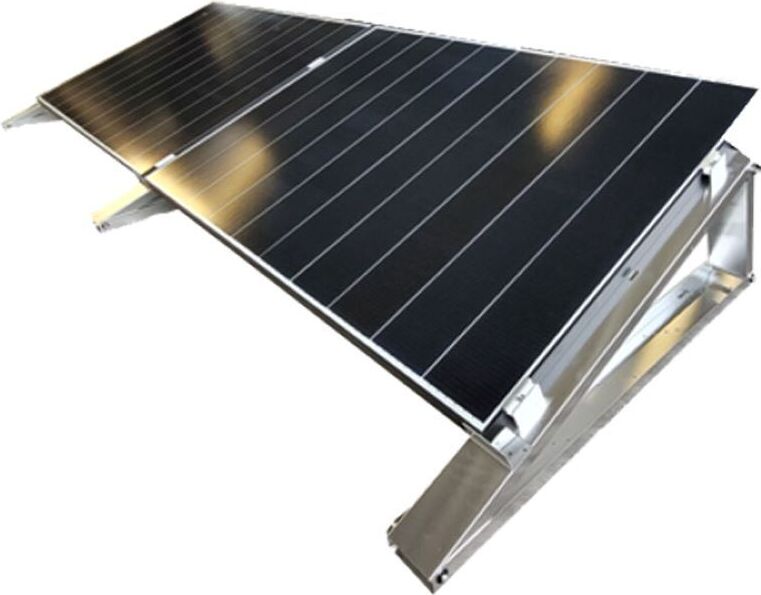 venturama-Solar FlatFlex - Flachdach-Aufständerung Set für 2 PV-Module nebeneinander