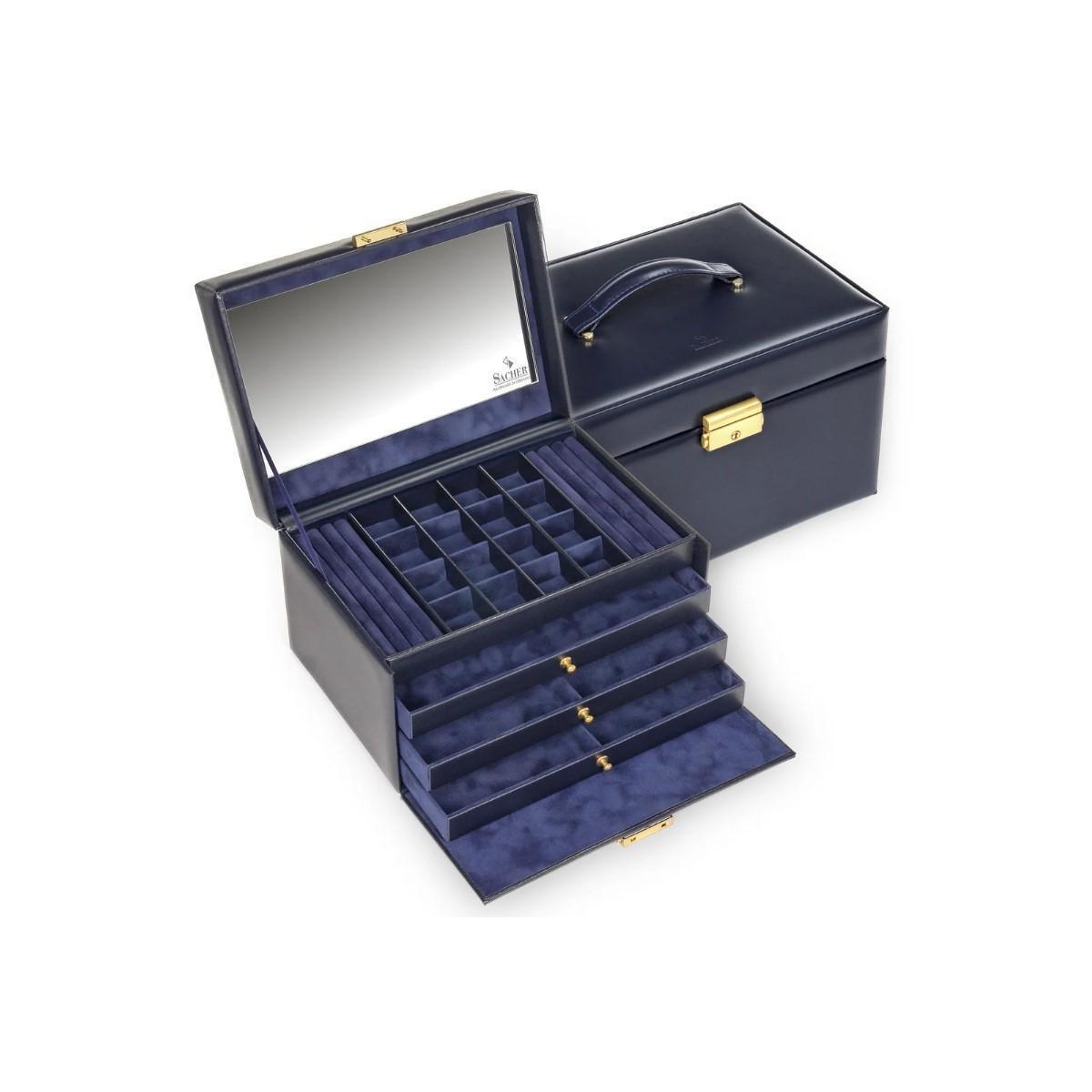 Sacher 77.301.014023 - Schmuckkasten Lena acuro navy (Leder)