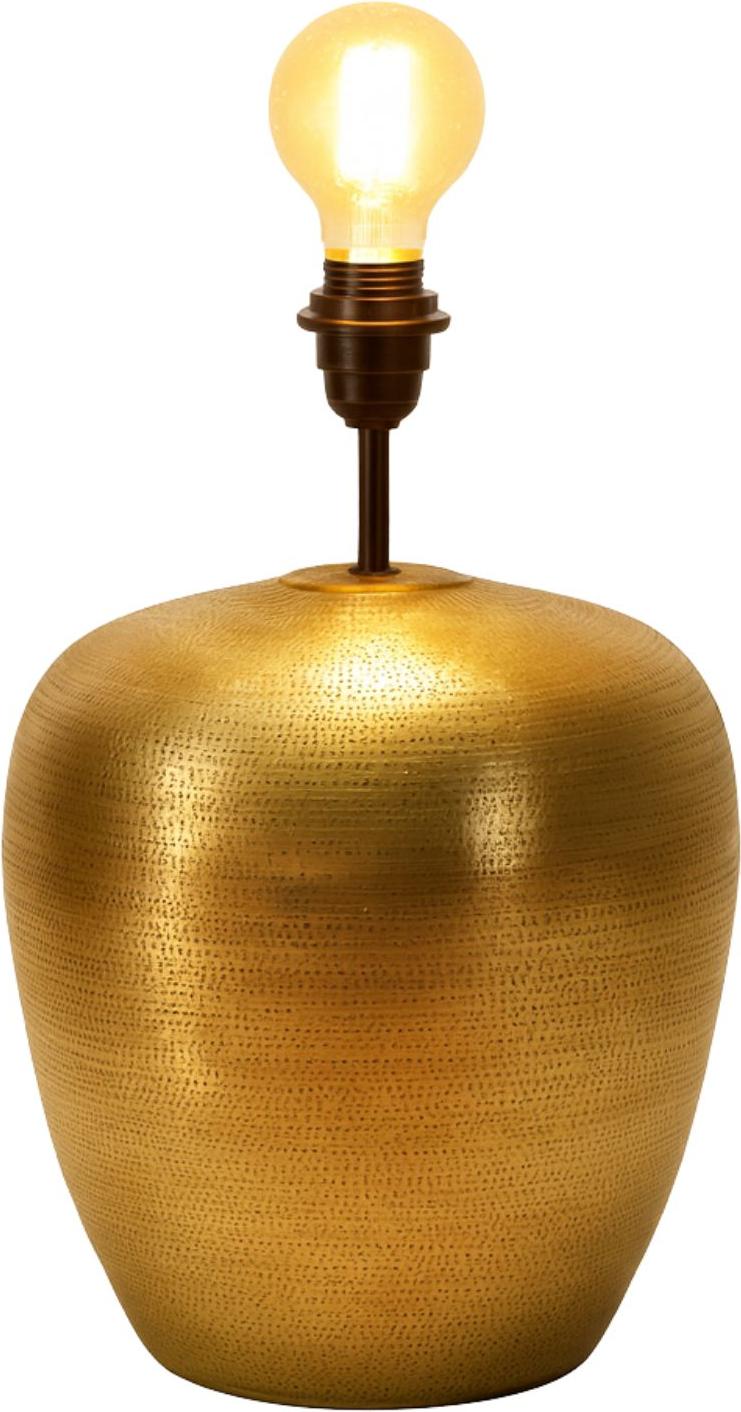 Marrakesch Orient & Mediterran Interior Marrakesch XXL Vintage Tischlampe Nachttischlampe 39cm groß | Boho Deko Tischleuchte Lampe im Wohnzimmer Schlafzimmer & Kinderzimmer | Tischleuchte Camden gold aus Metall E27 Lampenfassung indo-003-m-go