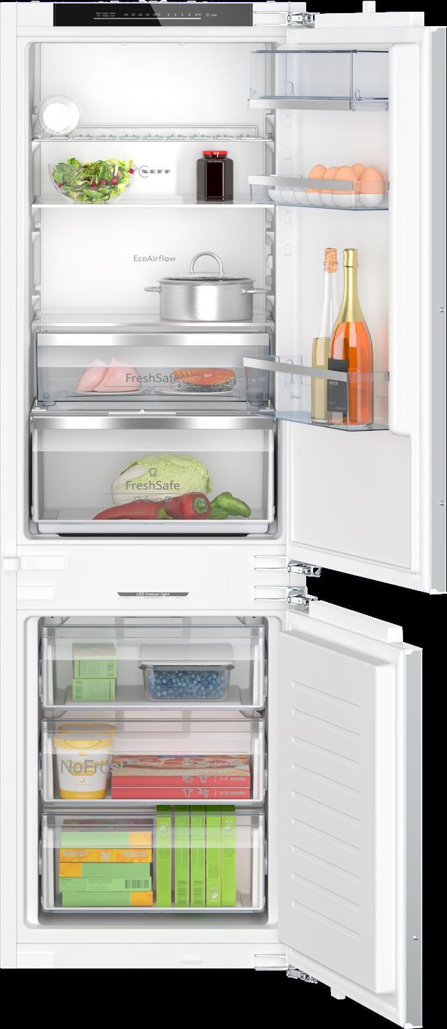 Neff N 70, vstavaná chladnička s mrazničkou dole, 177,2 x 55,8 cm, plochý záves s mäkkým zatváraním zásuvky, KI7863DD0