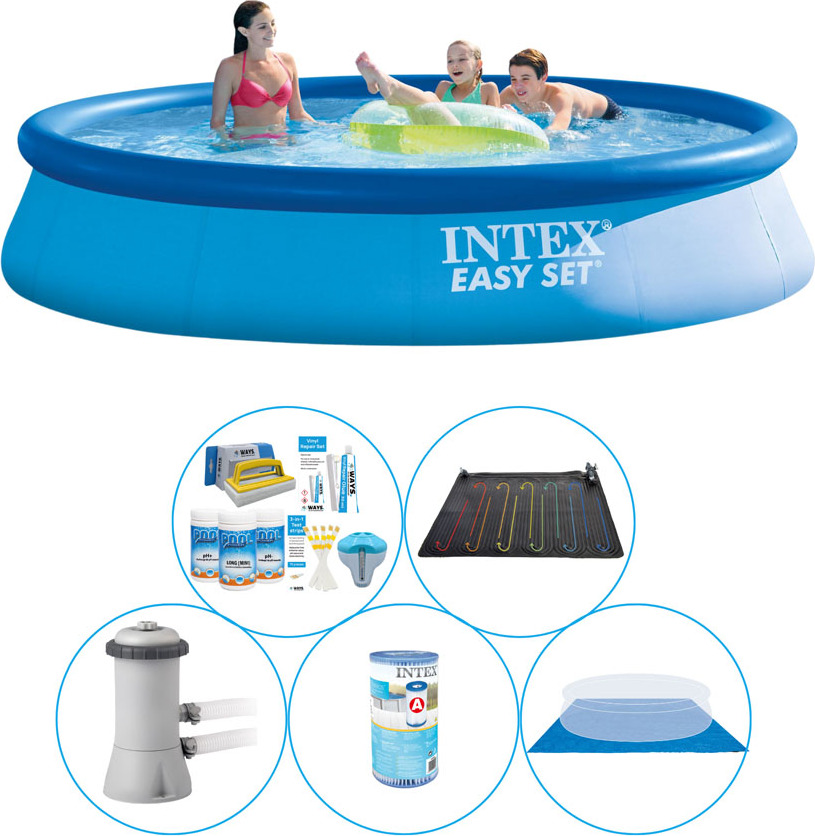 Kombinovaný bazén - 6-dielny - Intex Easy Set Round 396x84 cm