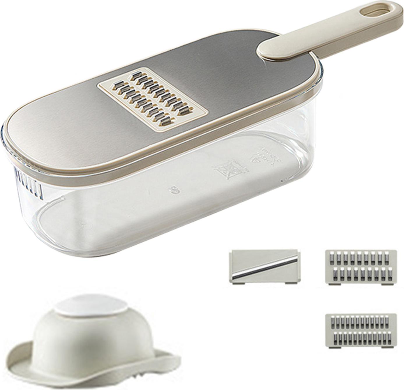 Hdvery Käsereibe, Gemüsereibe, Edelstahl-Gemüsehobel, Reibe, Mehrzweck-Küchenwerkzeug zum Schneiden und Zerkleinern 4449576@Hdvery