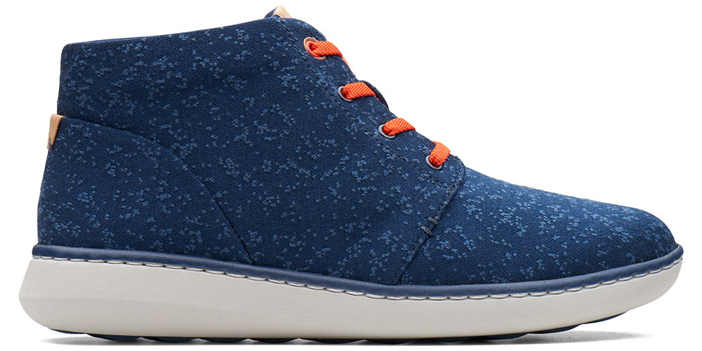 Clarks Step Move Hi textile navy blue Dámske topánky Clarks Step Move Hi textile navy blue 36