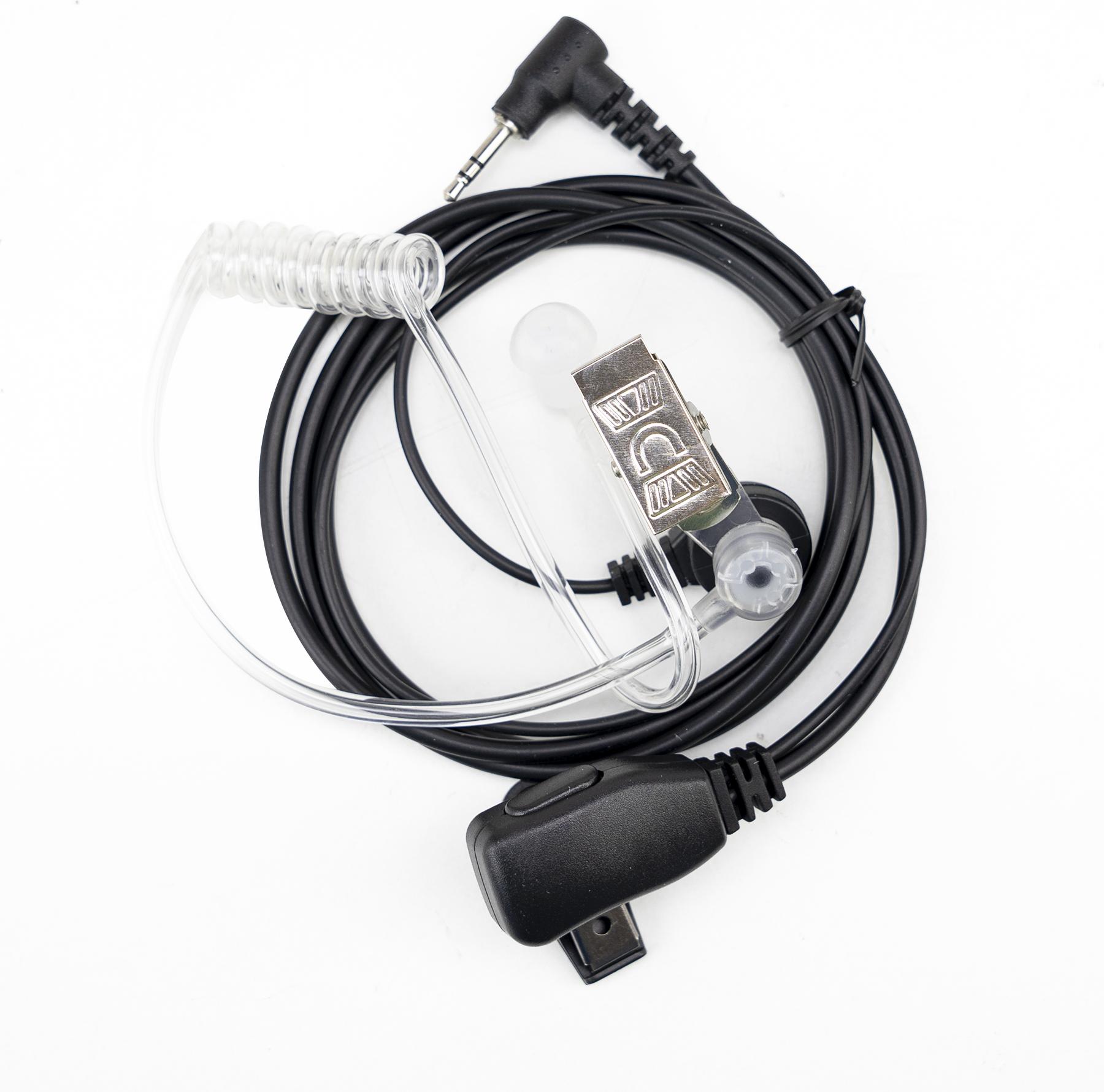 Kopfhörer mit Mikrofon und Akustikschlauch PNI HM93, mit 1 Pin 2,5 mm PNI-MT, schwarz PNI-HM93