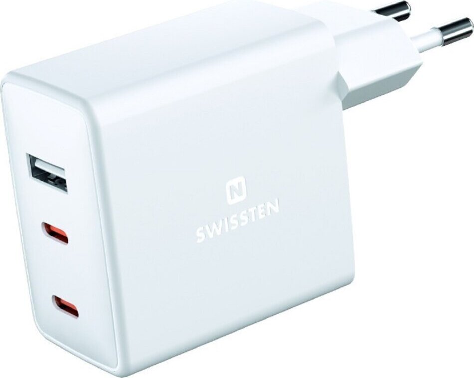 Swissten GaN Tkla Ldtjs 2 x USB-C / USB / 70W Swissten-06