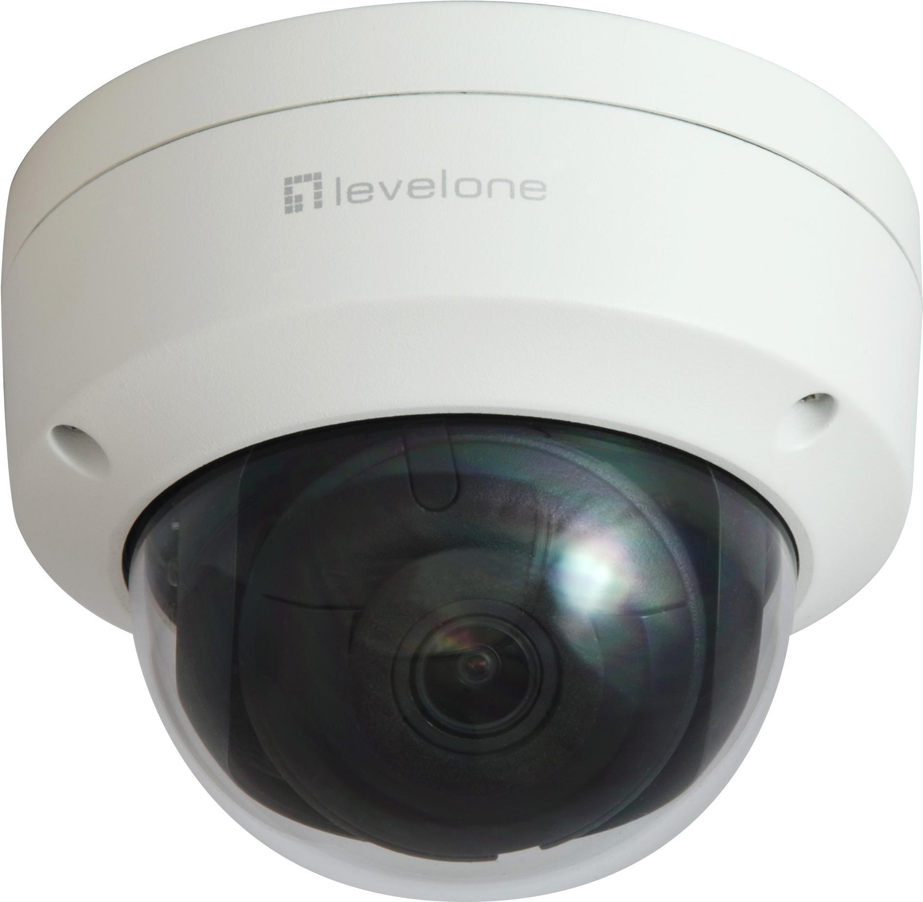 LevelOne IPCam FCS-3404 Dome Out 6MP H.265 IR 9W PoE