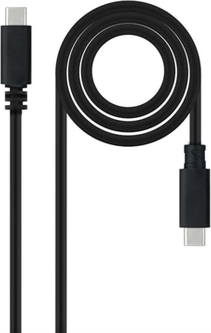 Kábel USB-C NANOCABLE USB 2.0, 2 m, čierny 2 m