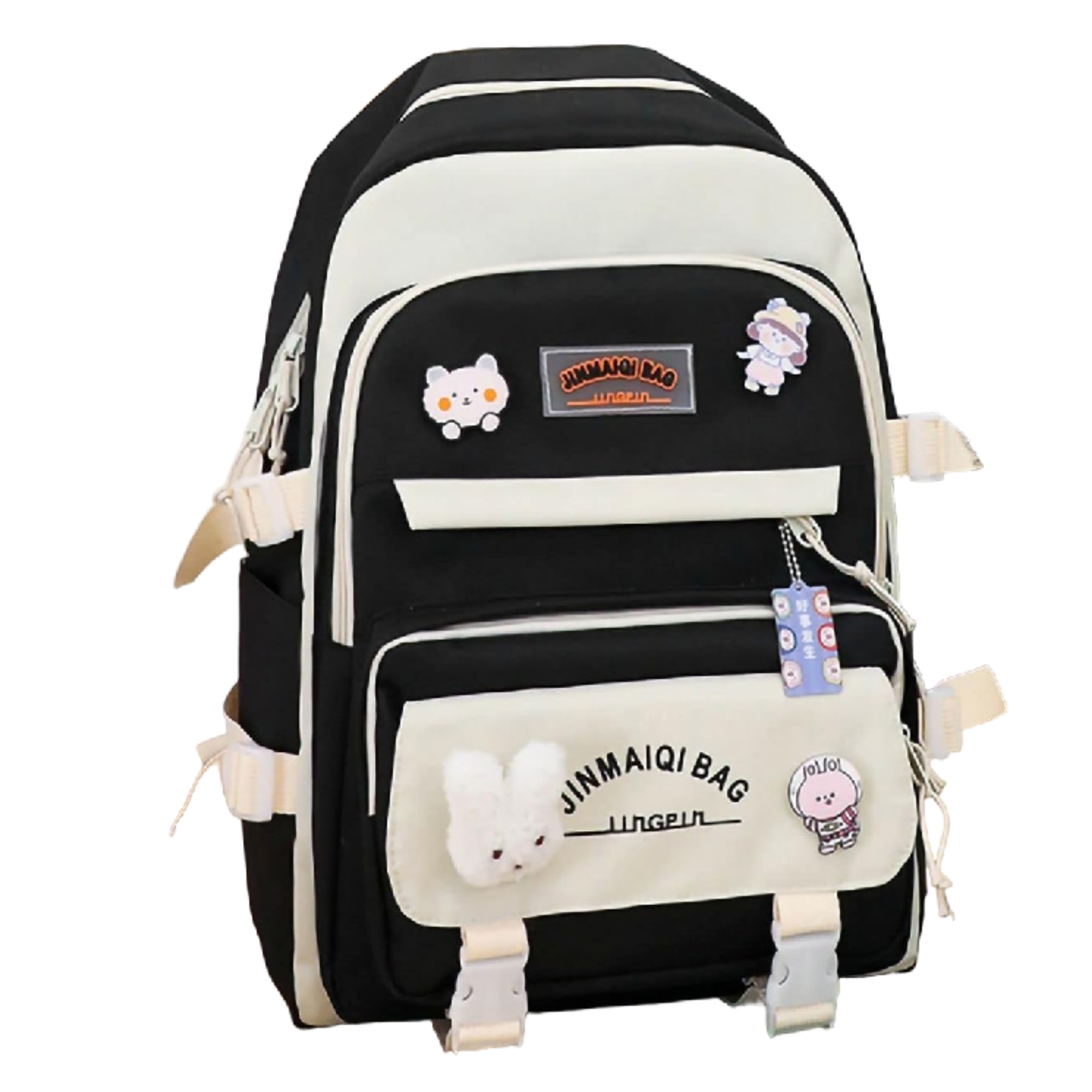 Zaino Da Scuola Pokémon Per Bambini E Ragazzi – 2 Scomparti, Nero/Rosso, Con Tasca Porta Bottiglia E Spallacci Regolabili – Leggero E Resistente - 5