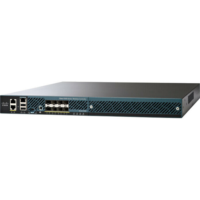 Cisco 5508, SNMP v1, v2c, v3, Telnet, TFTP, SNTP, HTTP/HTTPS, IEEE 802.11a, IEEE 802.11b, IEEE 802.11g, 802.11d, IEEE 802.11e, IEEE 802.11h, IEEE 802.11k, IEEE..., 1 Gbit/s, 10/100/1000Base-T(X), WPA, WPA2, IEEE 802.1X, RADIUS, TACACS AIR-CT5508-HA-K9