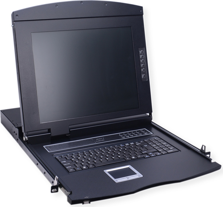 VALUE 19"-KVM-Konsole, 43 cm (17") TFT (16:9), VGA, USB, Tastaturlayout CH 26.99.0122