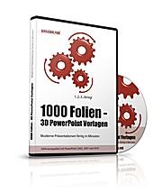 FUTURE PACE MEDIA 1000 Folien - 3D PowerPoint Vorlagen - Farbe: passion.red (2016)
