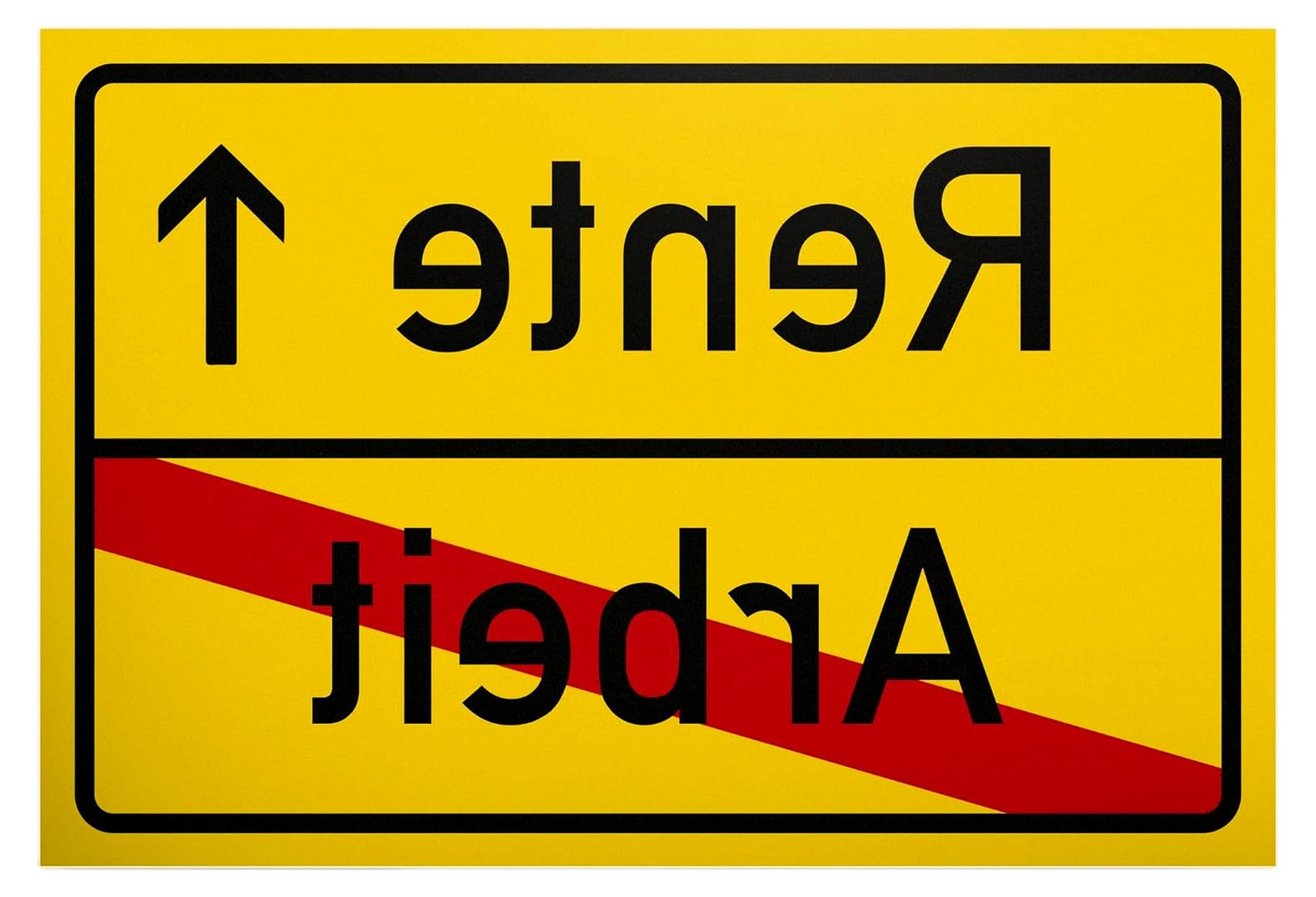 Markenlos Schild zur Verabschiedung in den Ruhestand - Geschenkidee für Kollegen und Mitarbeiter