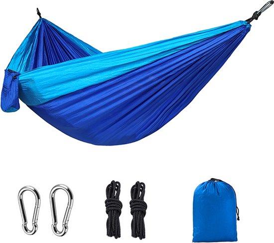 Famanu Camping-Hängematte - Outdoor-Hängematte - tragbare Hängematte - Outdoor - Camping - Blau