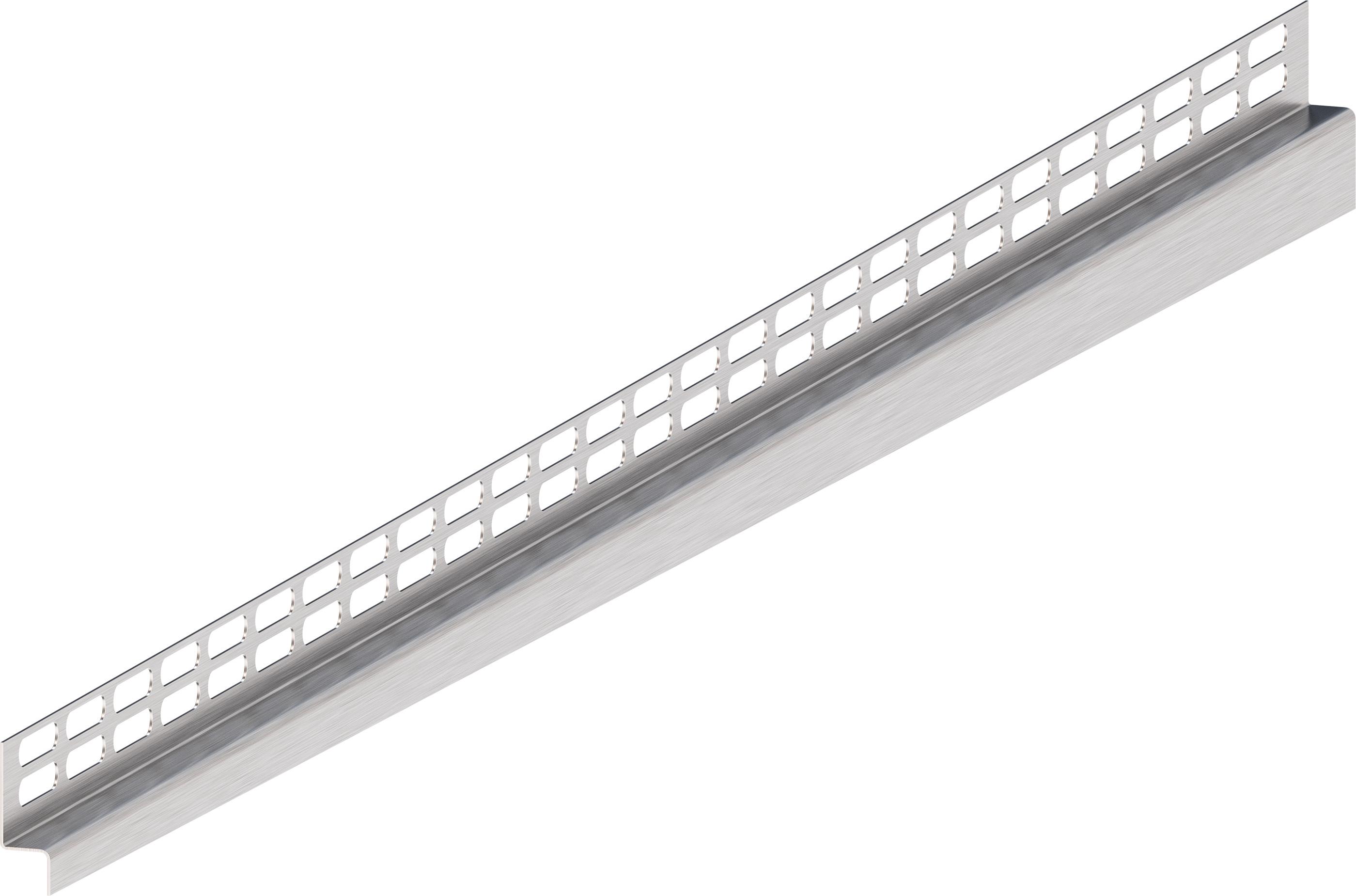 Aquabad® Aquabad Edelstahl Gefälle Wandprofil Clive Wall für begehbare Dusche 100cm, linksversion, 8 / 10mm (Fliese/Kante)