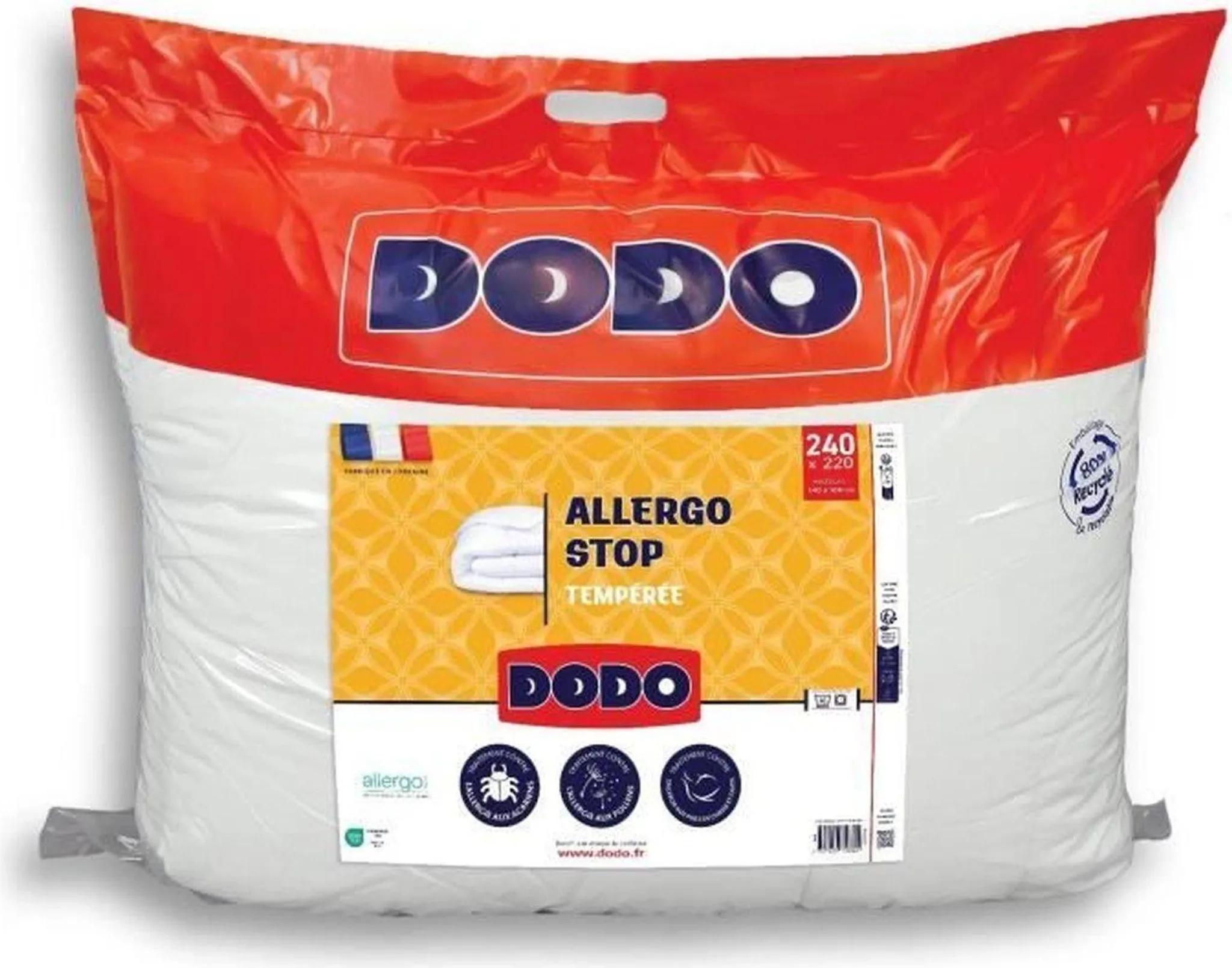 DODO - Temperierte Bettdecke 300 g/m² - ALLERGO STOP - 220 x 240 cm - Weiß