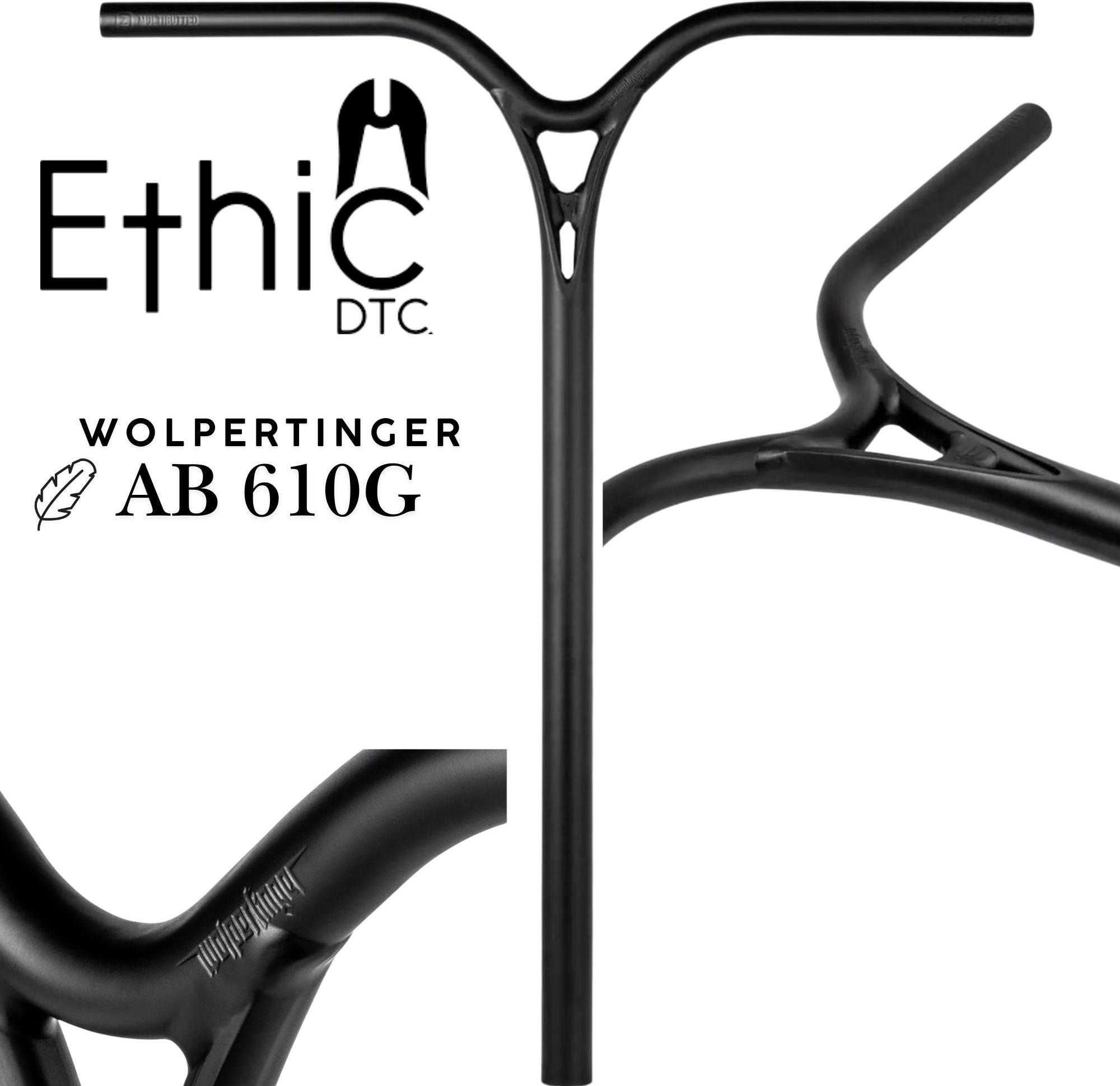Ethic DTC Wolpertinger Stunt Scooter Bar 660gr IHC Schwarz 67cm