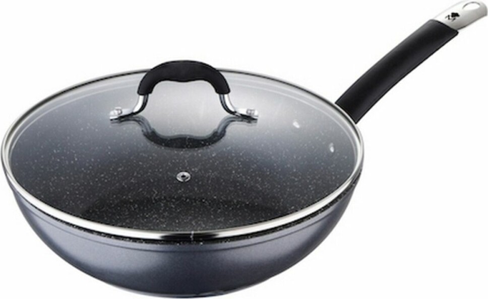 Wok Pfanne Masterpro Grau Aluminium Geschmiedetes Aluminium (Ø 28 cm) S7918191