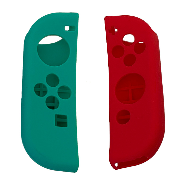 ForEverKids.de Silikon Hülle Joy Con Drittanbieter Switch / OLED Nintendo NEU Blau/Rot
