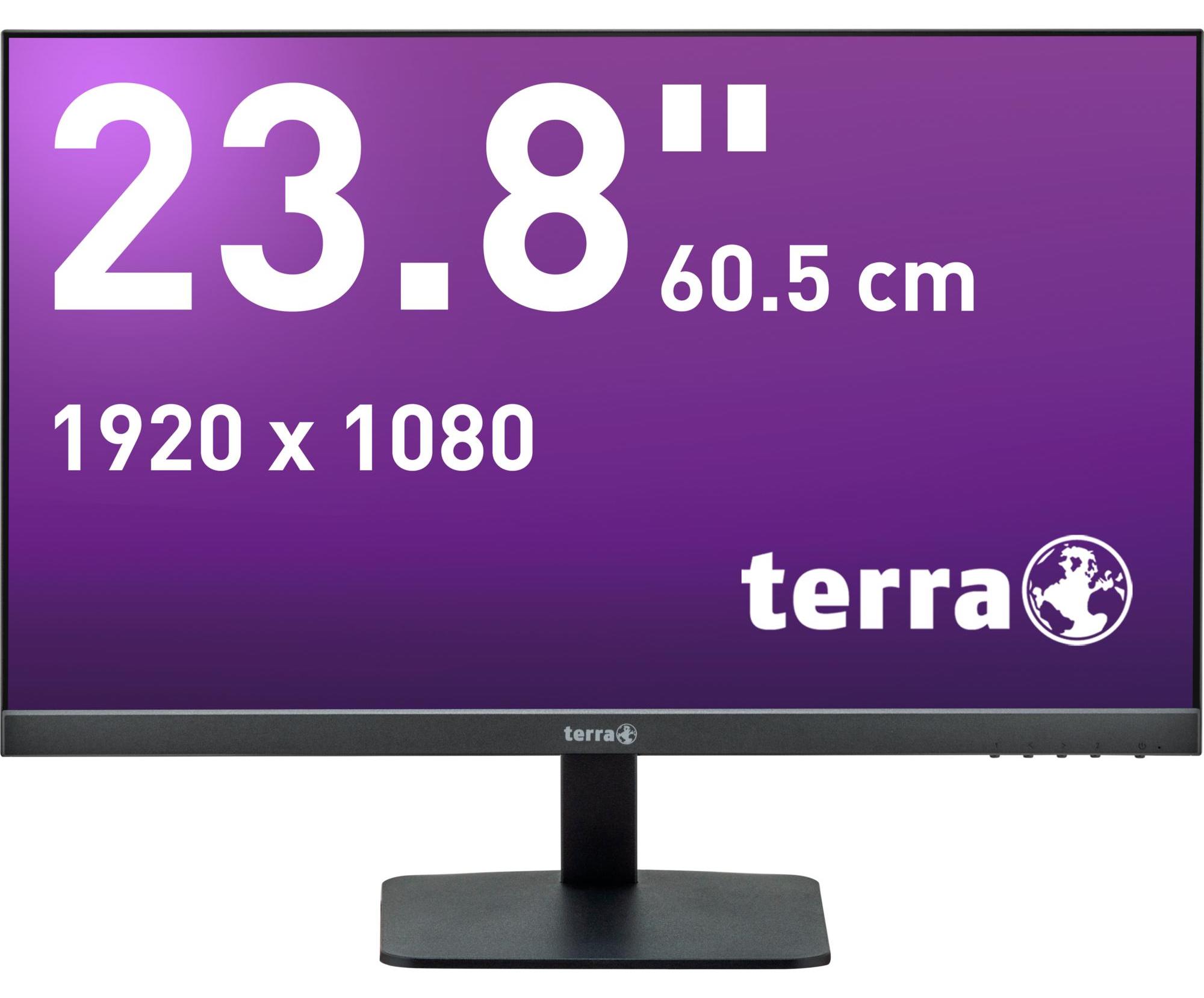 TERRA 3030220, 60,5 cm (23.8"), 1920 x 1080 px, Full HD, LCD, 5 ms, Čierna