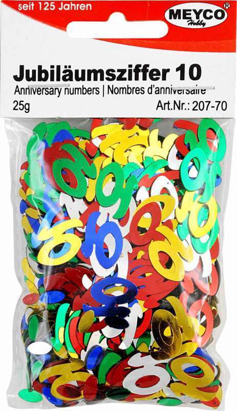 Meyercordt GmbH Jubilaeumszahlen 30 bunt 302690