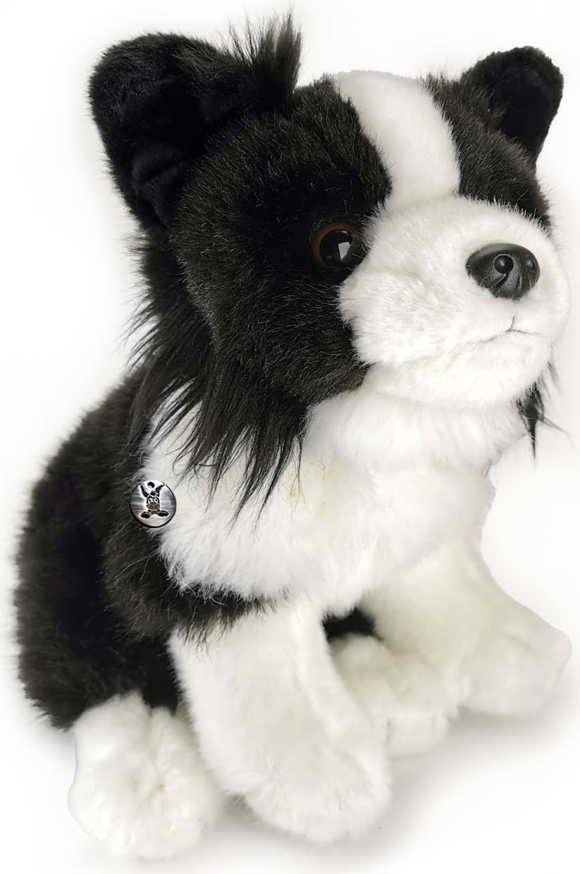 Kuscheltiere*biz Border Collie Kuscheltier Hund Australian Shepherd Plüschtier sitzend CHESTER KT531940