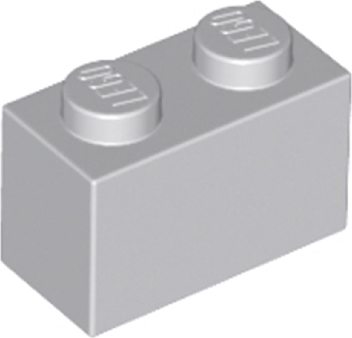 1 kus LEGO, diel c. 3004 vo svetlosivej farbe (svetlomodrá sivá)